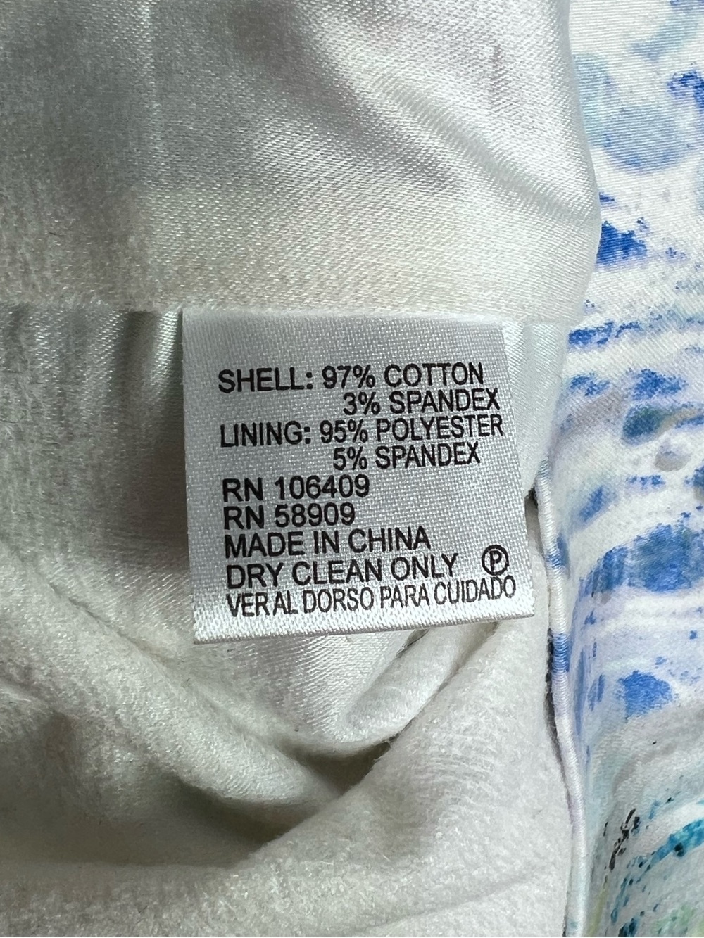 ANTONIO MELANI Sunny Fields Peplum Abstract Print Dress Fitted Silhouette Size 8 - Picture 9 of 13